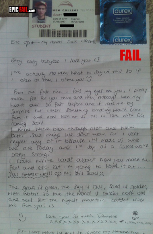 love letter fail wallpaper